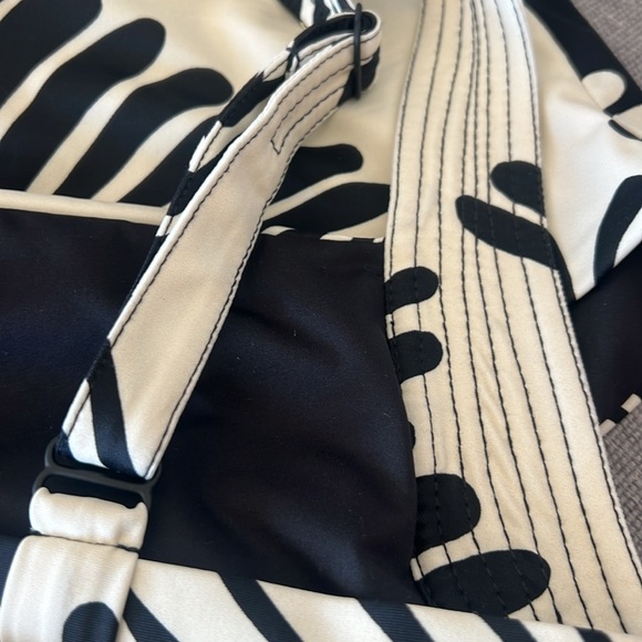 Johanna Ortiz Black and Cream Swimwear - Picture 5 of 6